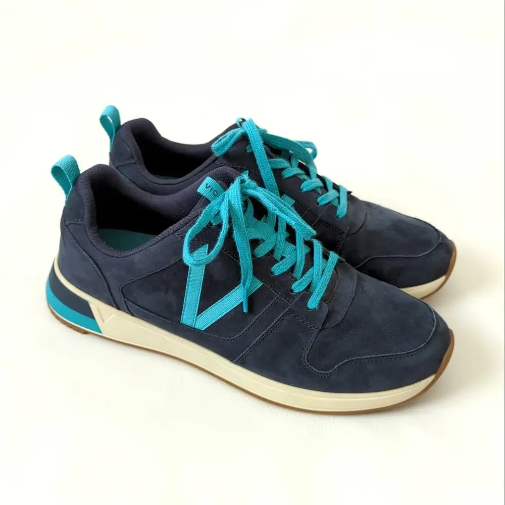 Vionic‎ Womens Sneakers Rechelle Navy Blue Nubuck Suede Shoes Size 10 US - Picture 6 of 11